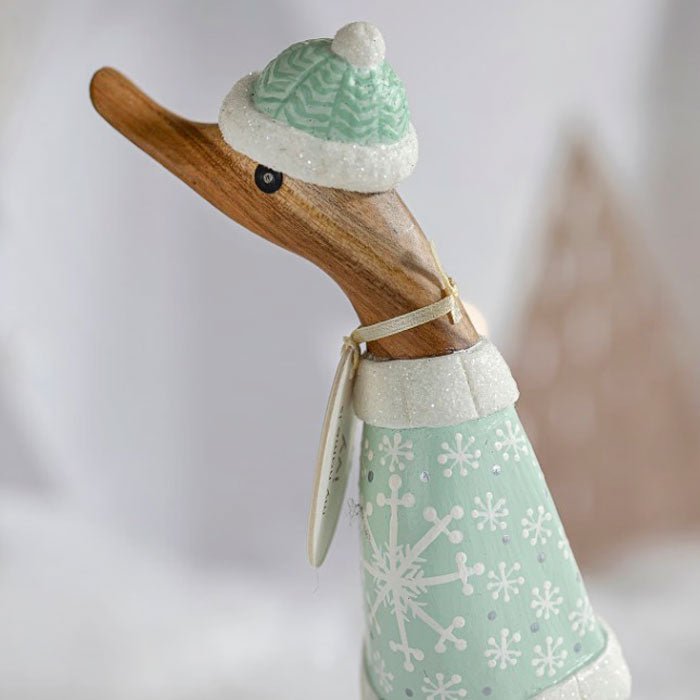 Alpine Fresh Duckling in Christmas Jumper and Buckle Boots5 - Duck Barn Interiors