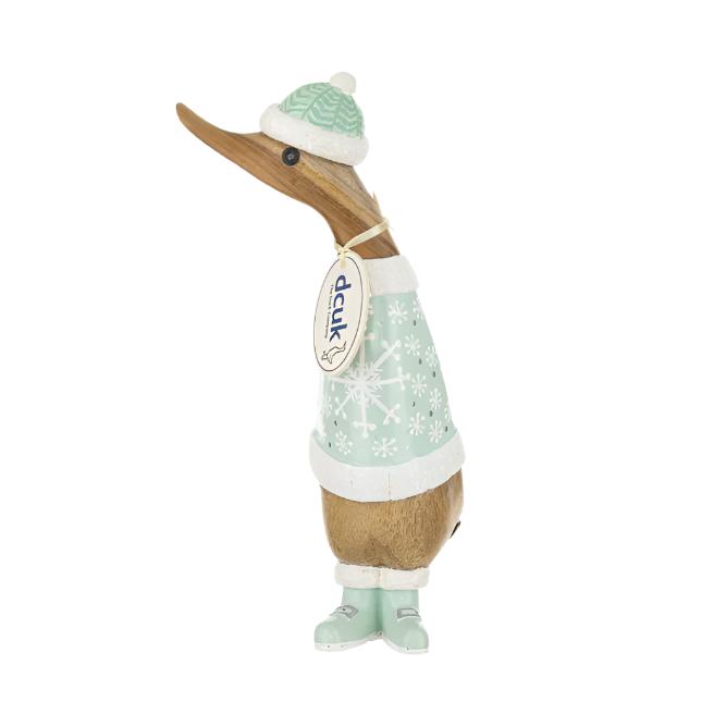 Alpine Fresh Duckling in Christmas Jumper and Buckle Boots6 - Duck Barn Interiors