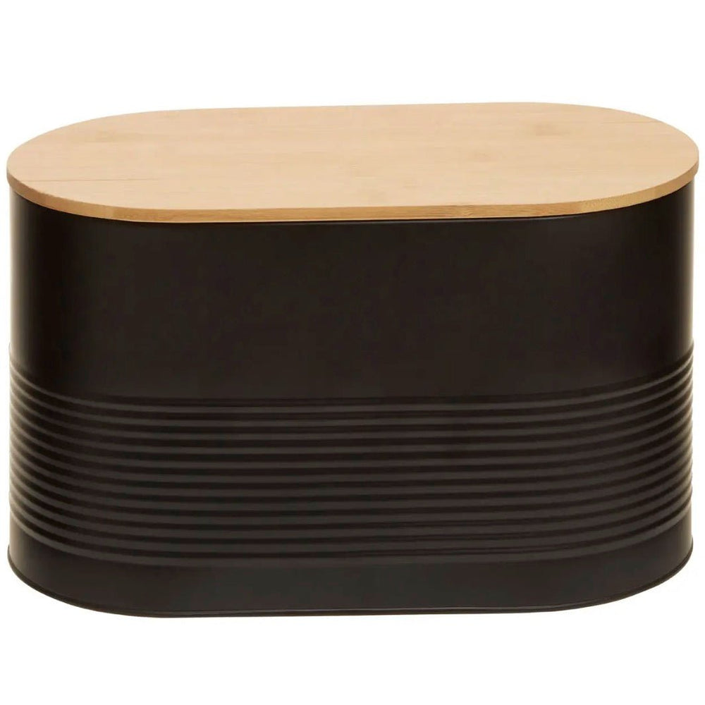 Alton Black Bread Bin2 - Duck Barn Interiors