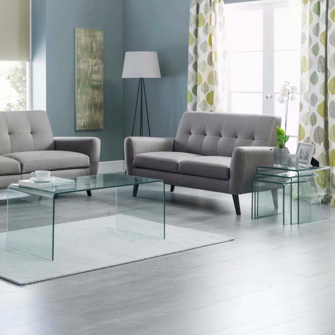 Amalfi Nest Of 3 Tables - Glass7 - Duck Barn Interiors