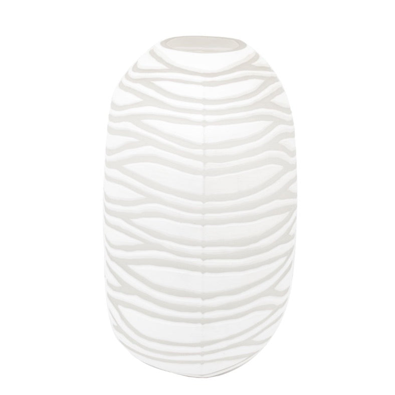 Andorra Handblown Carved Glass Vase - Large4 - Duck Barn Interiors