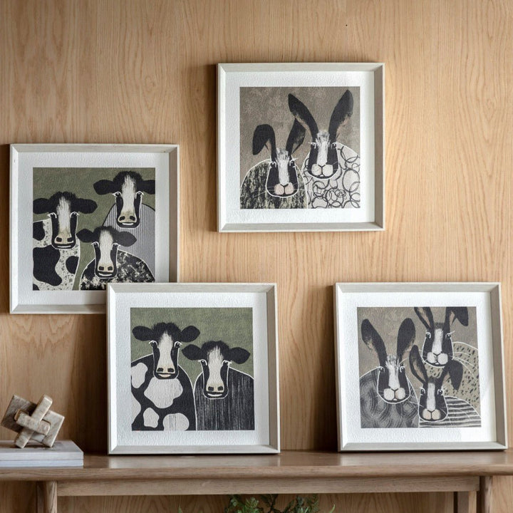 Animal Antics II Framed Art Set of 24 - Duck Barn Interiors