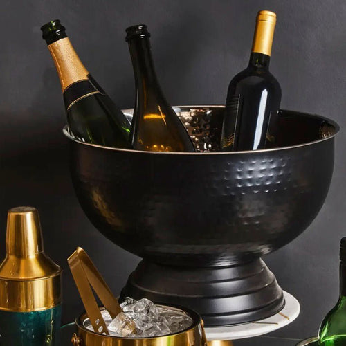 Ankara Black Finish Champagne Bowl