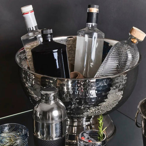 Ankara Silver Hammered Champagne Bowl