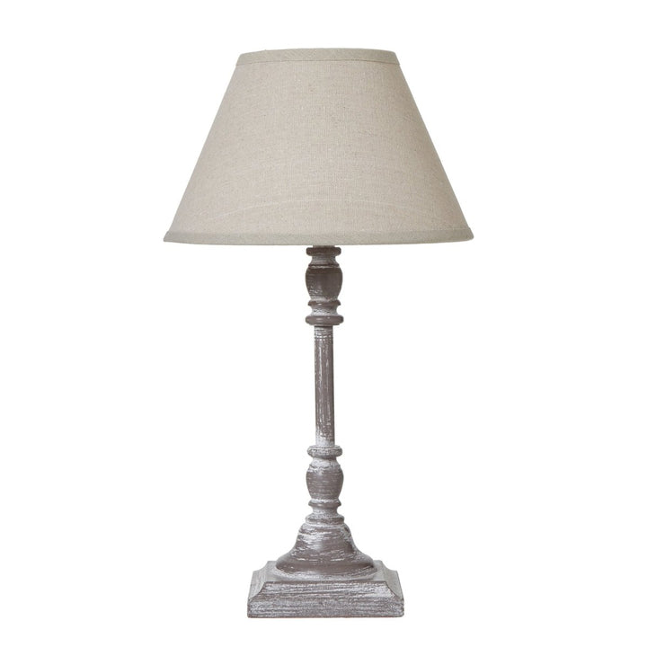 Antia Stem Table Lamp With Linen Shade1 - Duck Barn Interiors