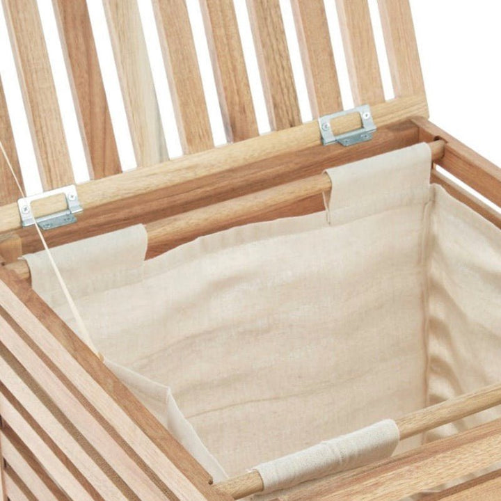 Arla Walnut Wood Laundry Hamper3 - Duck Barn Interiors