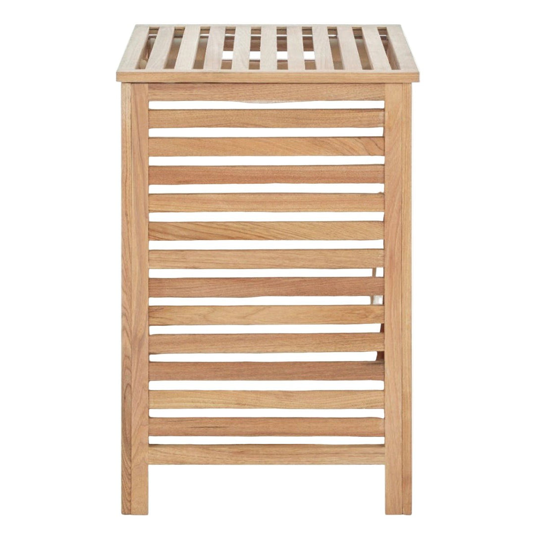 Arla Walnut Wood Laundry Hamper4 - Duck Barn Interiors