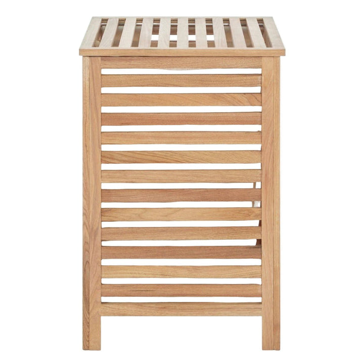 Arla Walnut Wood Laundry Hamper4 - Duck Barn Interiors