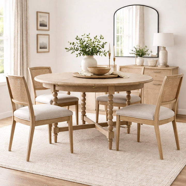 Artisan Round Extending Dining Table2 - Duck Barn Interiors