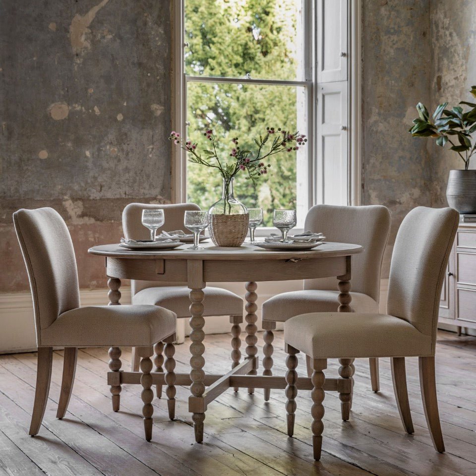 Artisan Round Extending Dining Table6 - Duck Barn Interiors