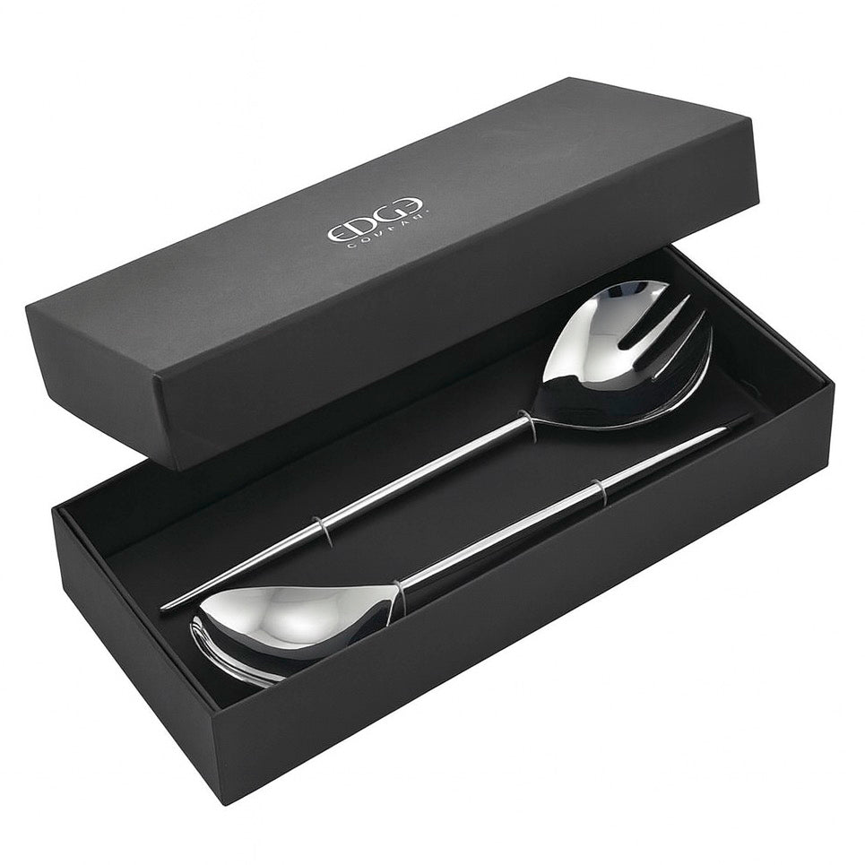 Artisan Stainless Steel Salad Servers - Gift Boxed1 - Duck Barn Interiors