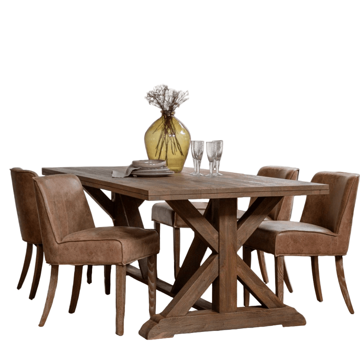 Ashbourne Mango Wood Rectangle Dining Table - Large5 - Duck Barn Interiors