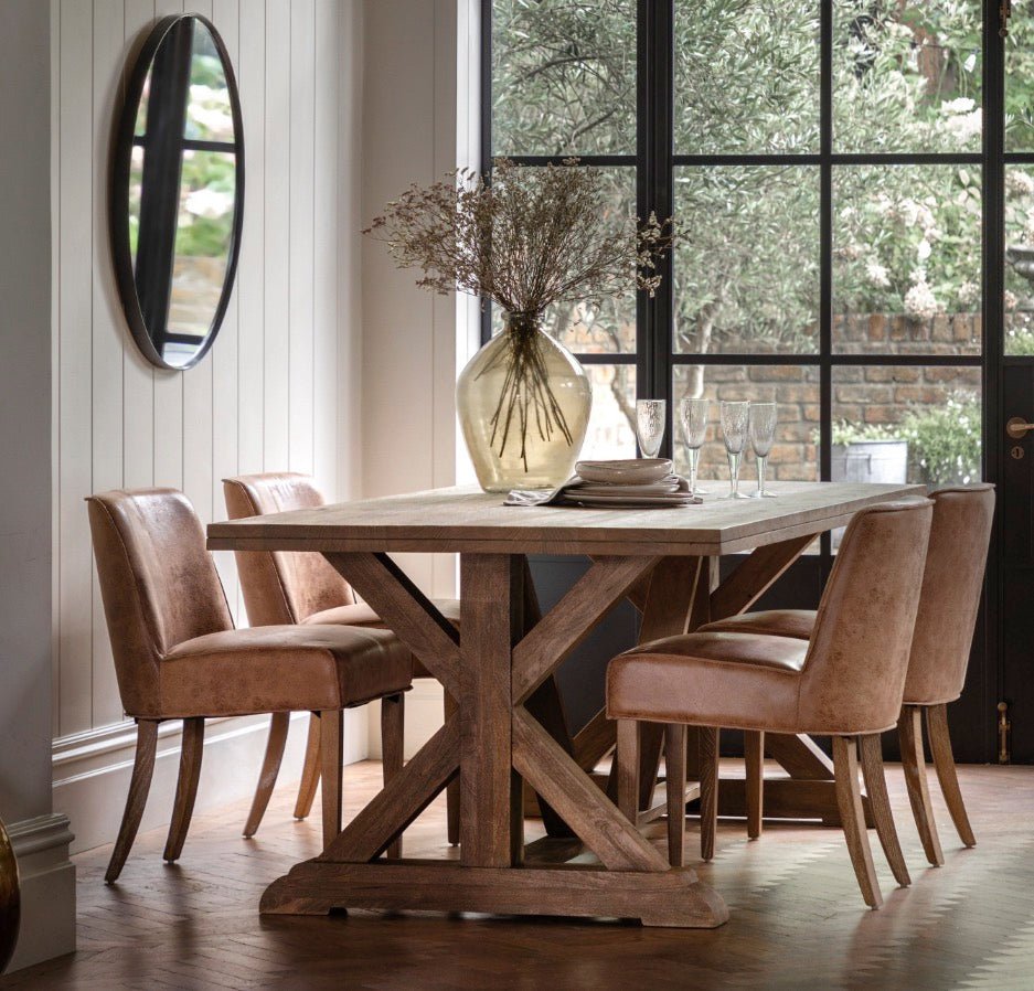 Ashbourne Mango Wood Rectangle Dining Table - Small1 - Duck Barn Interiors