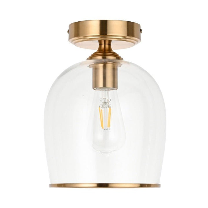 Ashcroft Ceiling Light - Brushed Aged Brass5 - Duck Barn Interiors