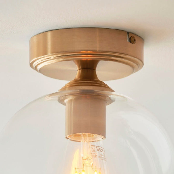 Ashcroft Ceiling Light - Brushed Aged Brass4 - Duck Barn Interiors
