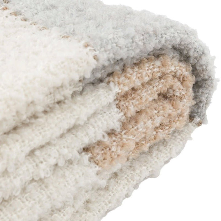 Autumn Check Boucle Throw - Natural6 - Duck Barn Interiors