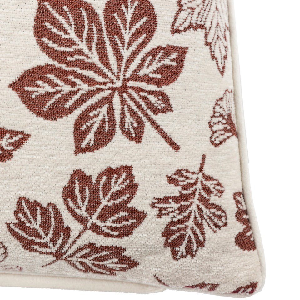Autumn Leaf Chenille Cushion - 45cm6 - Duck Barn Interiors