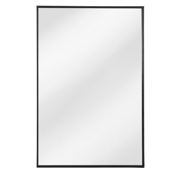 Avening Iron Rectangular Black Wall Mirror - 120cm x 80cm1 - Duck Barn Interiors