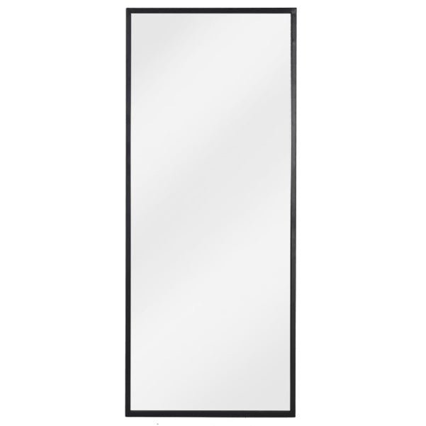 Avening Iron Tall Rectangular Black Wall Mirror - 120cm x 50cm1 - Duck Barn Interiors