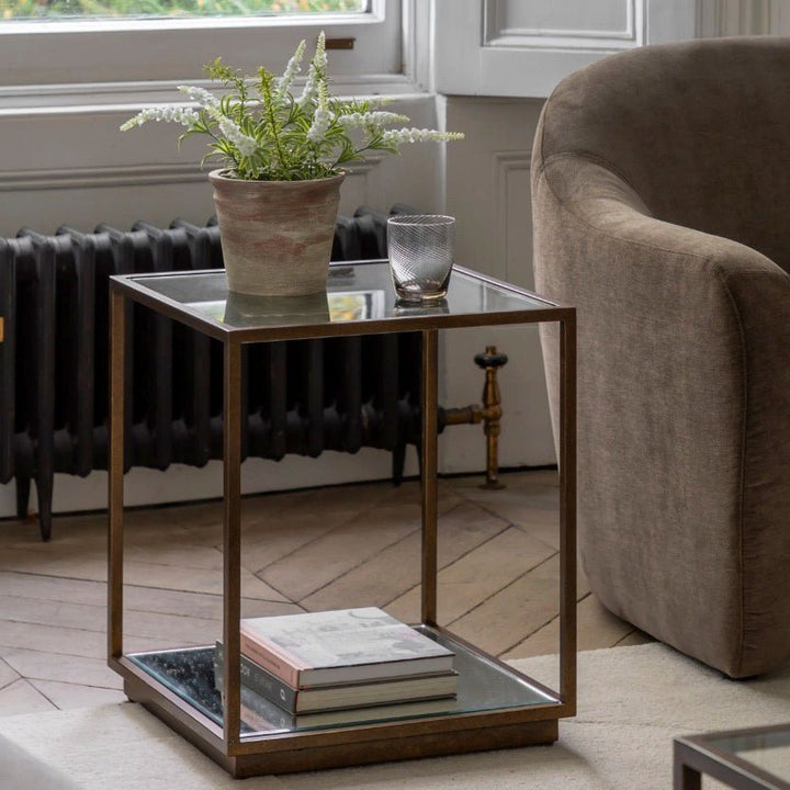 Avento Glass Side Table1 - Duck Barn Interiors