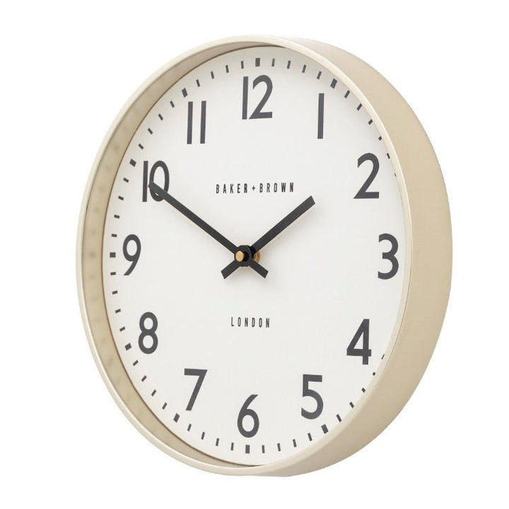 Baker & Brown Norton Wall Clock - Champagne (30cm)3 - Duck Barn Interiors