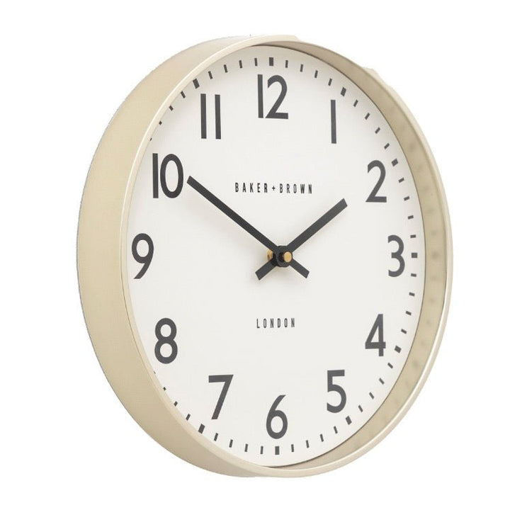 Baker & Brown Norton Wall Clock - Champagne (30cm)4 - Duck Barn Interiors