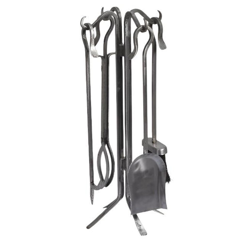 Batsford Fireside Tool Set - Antique Pewter