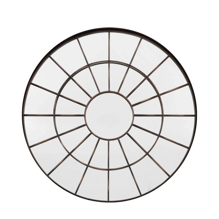Battersea Round Window Mirror - Bronze - 101cm5 - Duck Barn Interiors