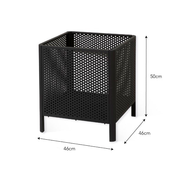 Bayliss Steel Square Fire Pit7 - Duck Barn Interiors
