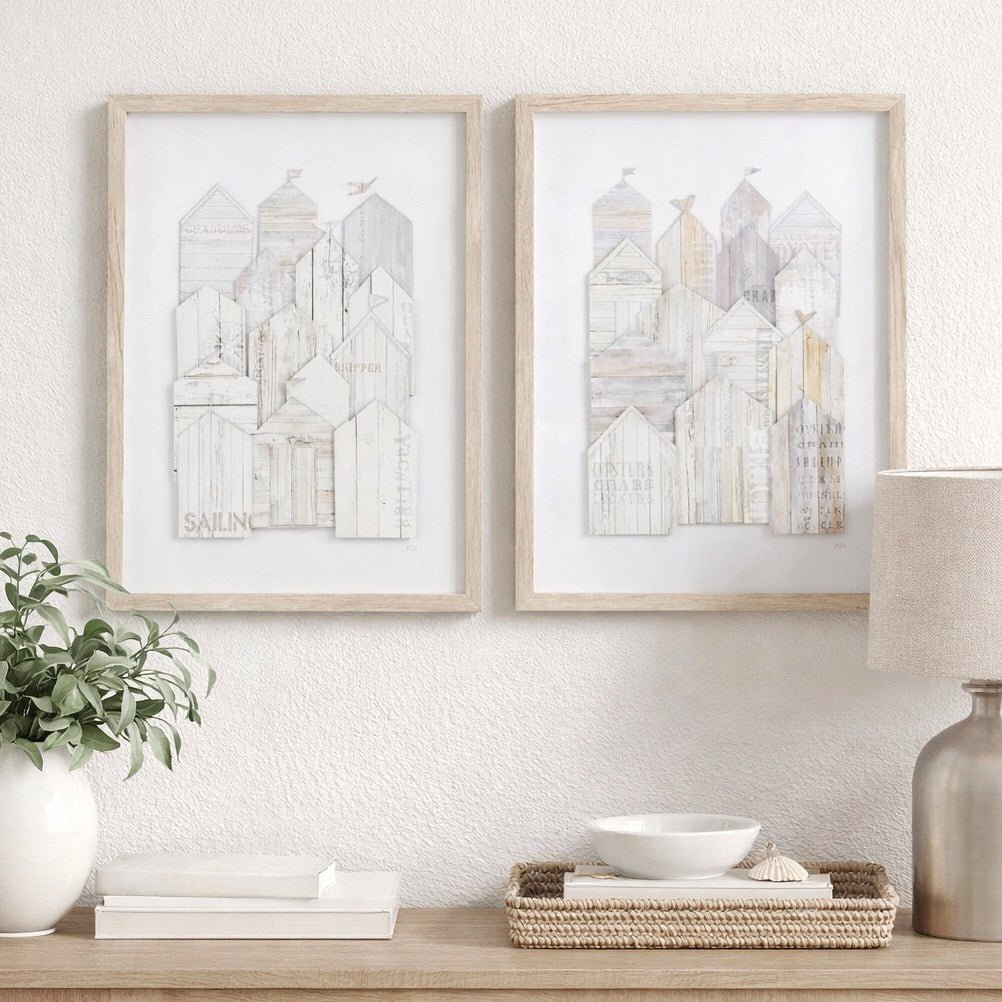 Beach Retreat Framed Art - Set of 2 by Faye Reynolds - Lydon1 - Duck Barn Interiors