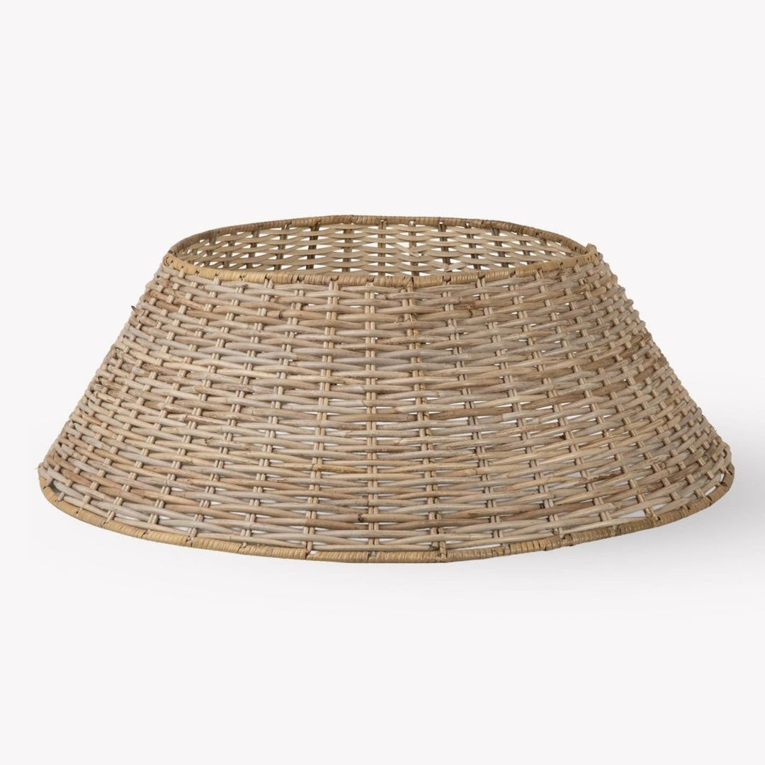 Bembridge Rattan Christmas Tree Skirt - Natural, Large3 - Duck Barn Interiors