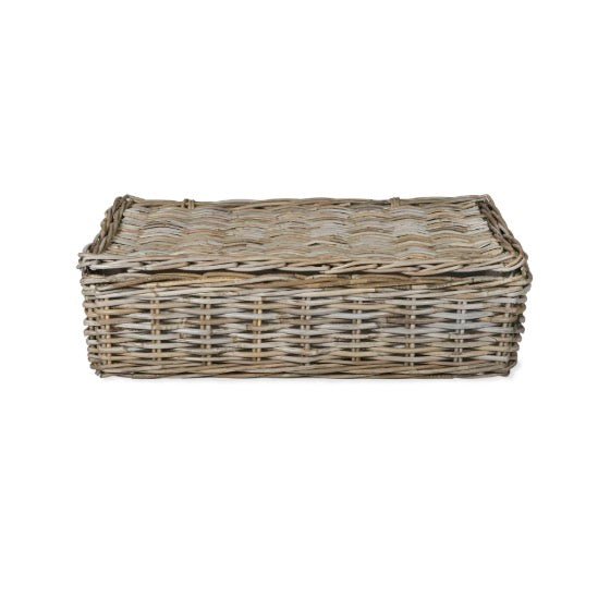 Bembridge Rattan Lined Lidded Basket - Large4 - Duck Barn Interiors