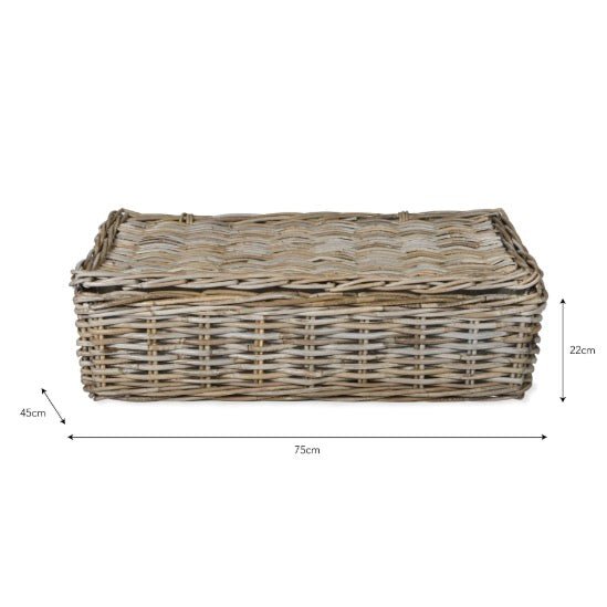 Bembridge Rattan Lined Lidded Basket - Large5 - Duck Barn Interiors