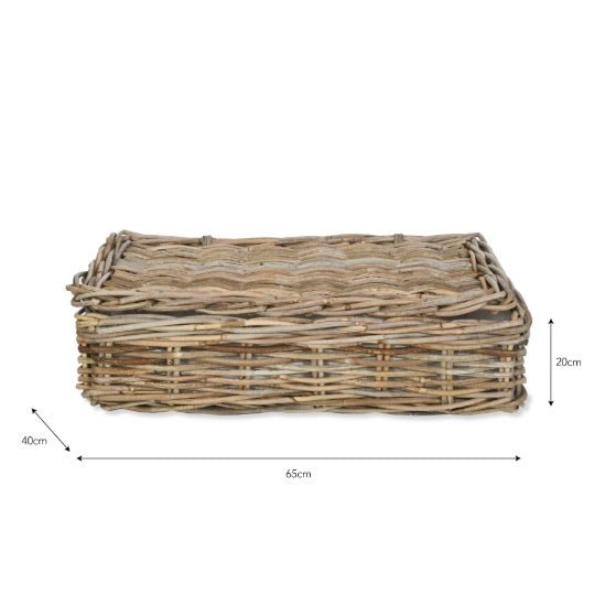 Bembridge Rattan Lined Lidded Basket - Medium5 - Duck Barn Interiors