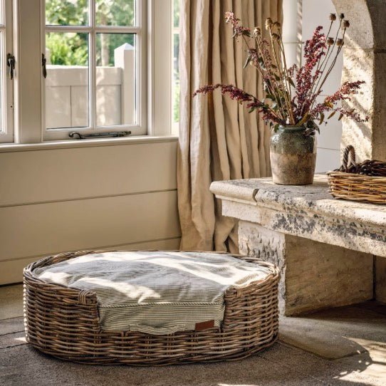 Bembridge Rattan Pet Beds - Two Sizes10 - Duck Barn Interiors