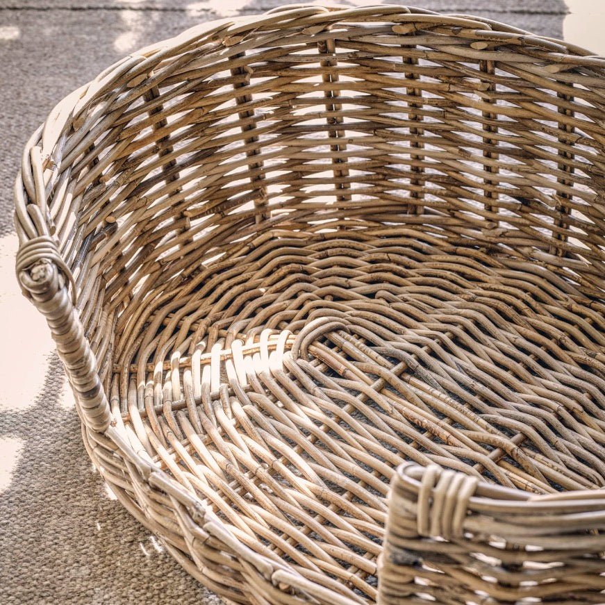 Bembridge Rattan Pet Beds - Two Sizes5 - Duck Barn Interiors