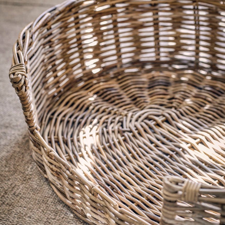 Bembridge Rattan Pet Beds - Two Sizes2 - Duck Barn Interiors