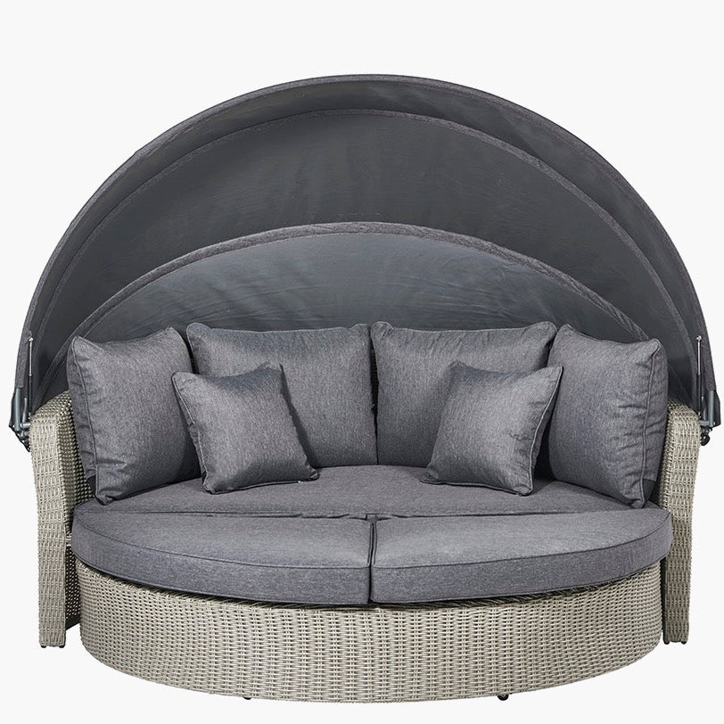 Bermuda Day Bed - Stone Grey2 - Duck Barn Interiors