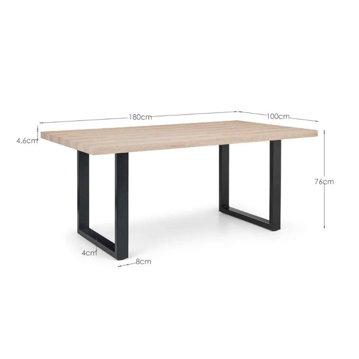 Berwick Oak Rectangular Dining Table - Seats 4 -67 - Duck Barn Interiors