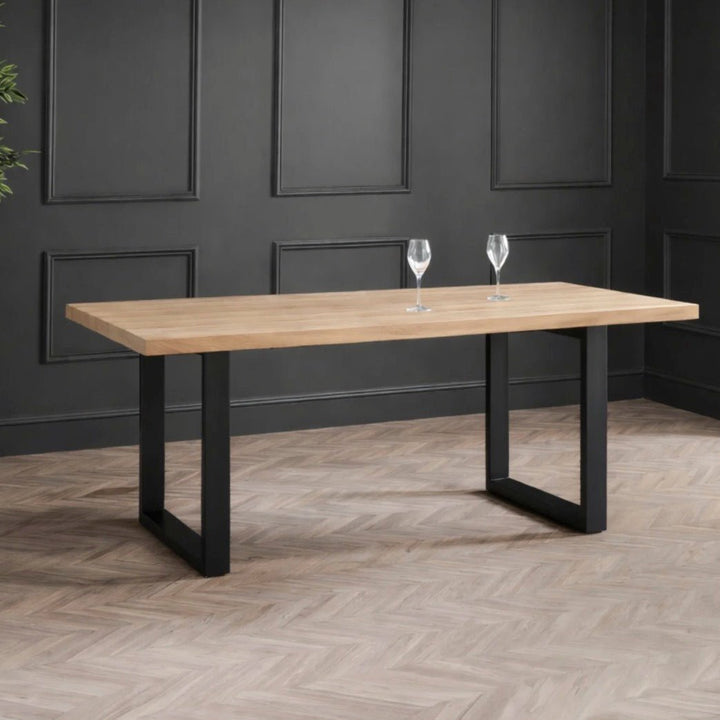 Berwick Oak Rectangular Dining Table - Seats 4 -61 - Duck Barn Interiors