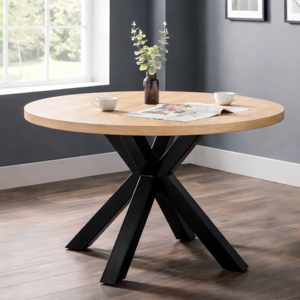 Berwick Oak Round Dining Table - Seats 41 - Duck Barn Interiors