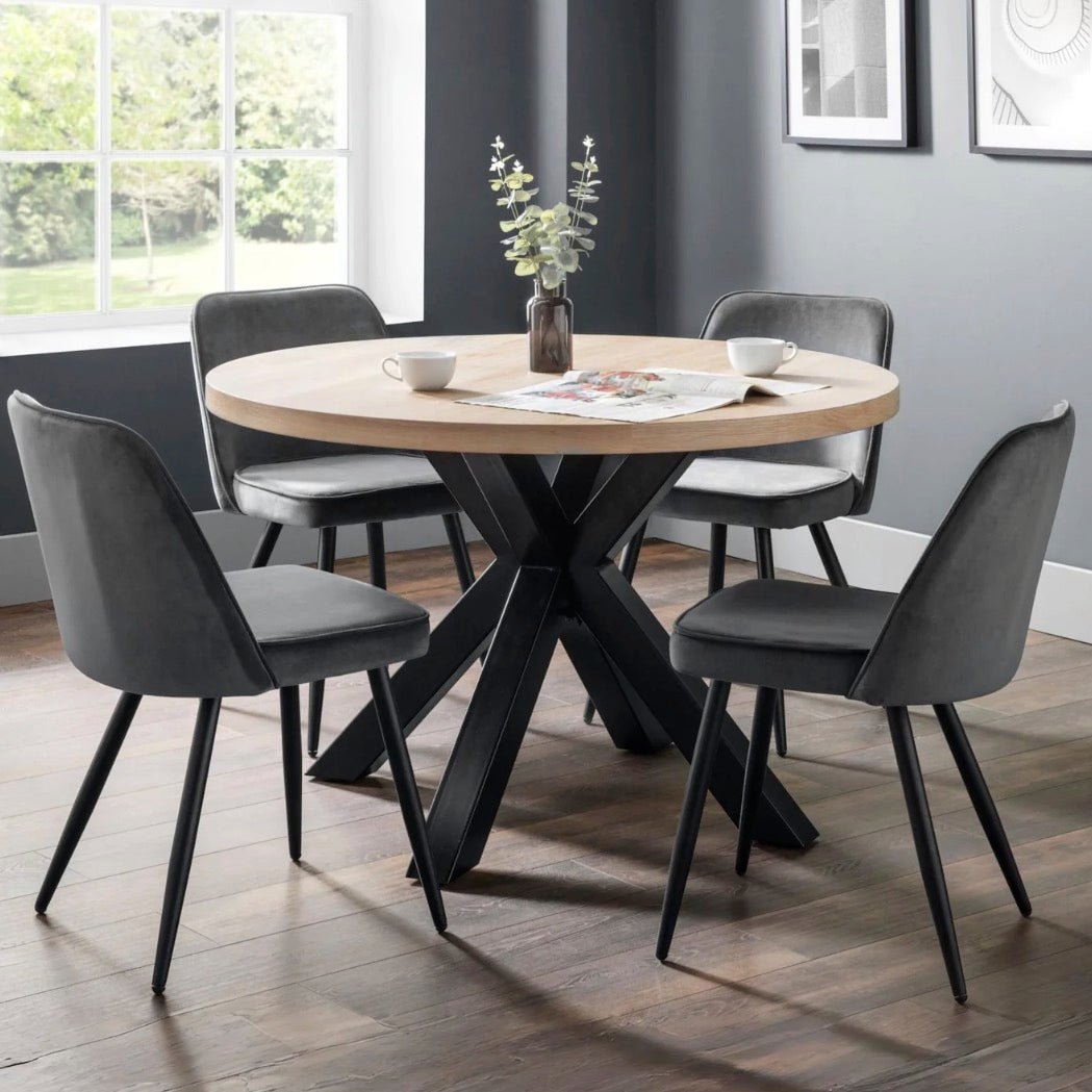 Berwick Oak Round Dining Table - Seats 42 - Duck Barn Interiors