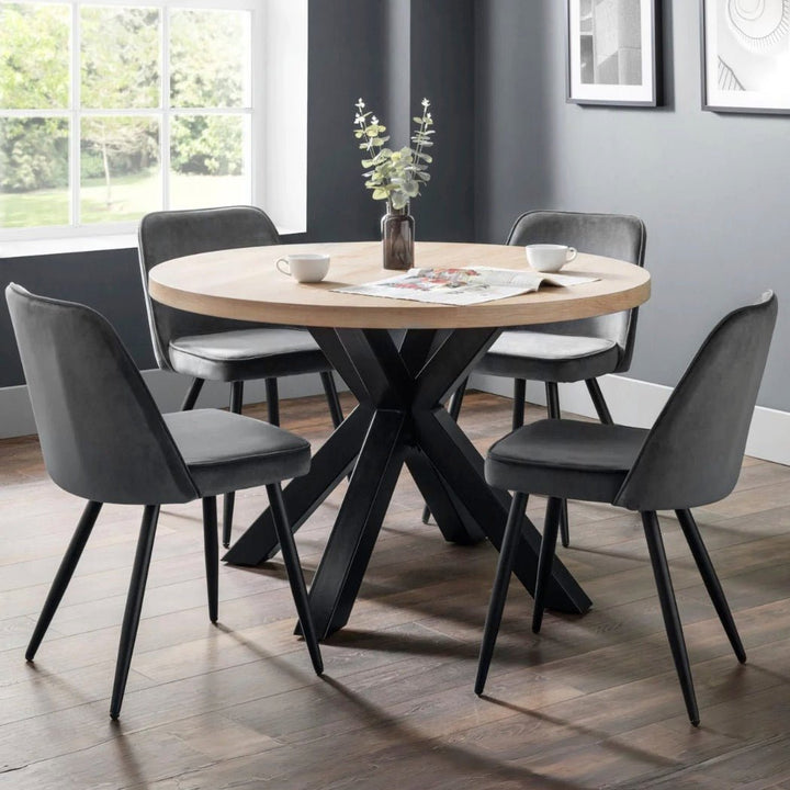Berwick Oak Round Dining Table - Seats 42 - Duck Barn Interiors
