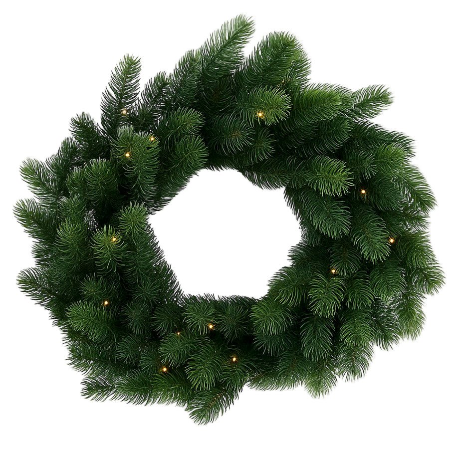 Biggie Best Pre - Lit Christmas Wreath - 50cm2 - Duck Barn Interiors