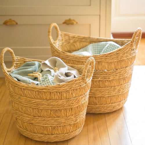 Bilberry Woven Oval Baskets - Set of 2 Sizes