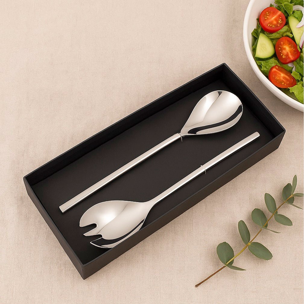 Bistro Stainless Steel Salad Servers - Gift Boxed2 - Duck Barn Interiors