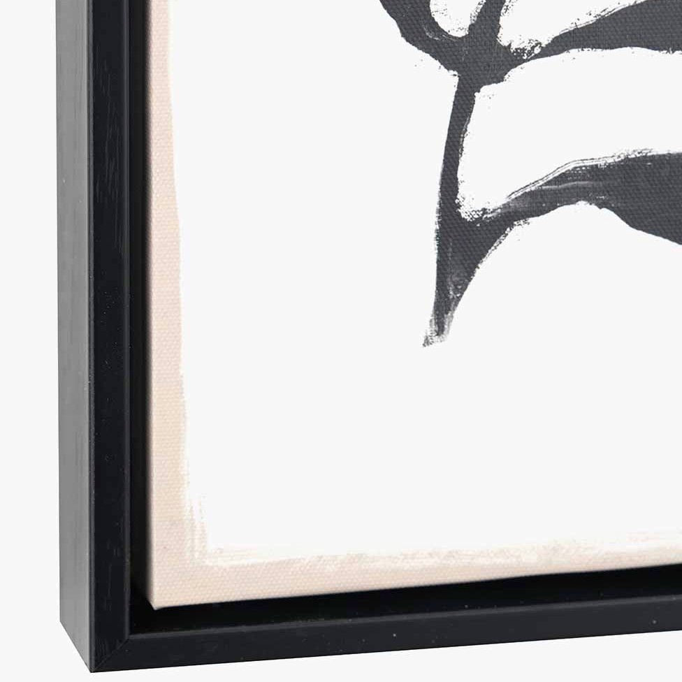 Black Leaf Print Canvas (Set of 2)7 - Duck Barn Interiors