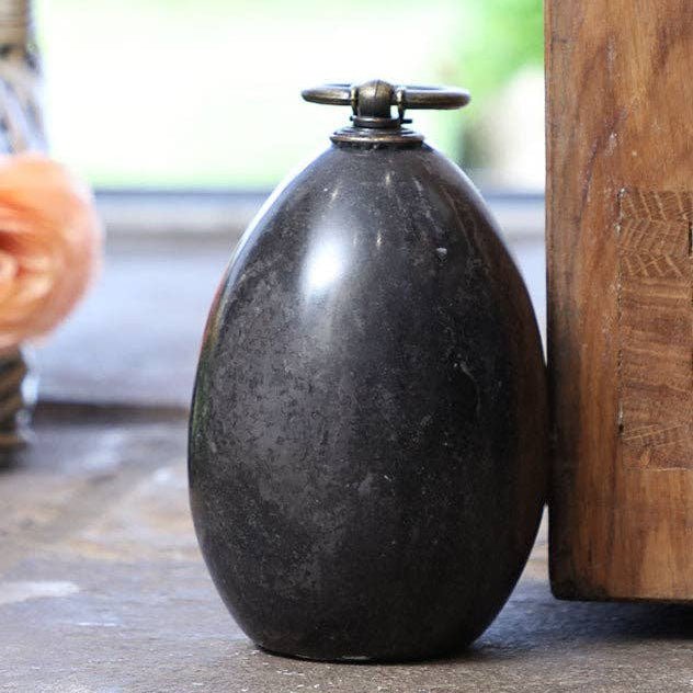 Black Marble Door Stop2 - Duck Barn Interiors