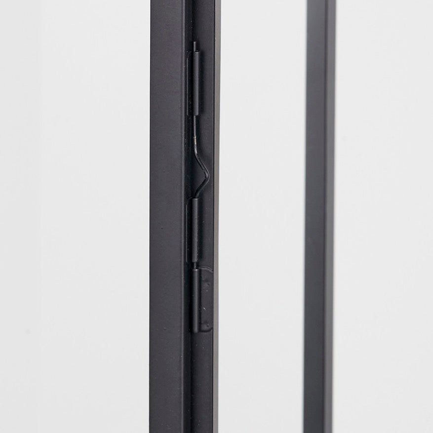 Black Stainless Steel Rectangular Glass Lantern - Large8 - Duck Barn Interiors