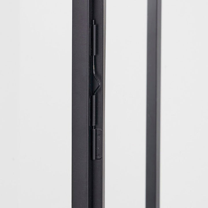 Black Stainless Steel Rectangular Glass Lantern - Large8 - Duck Barn Interiors